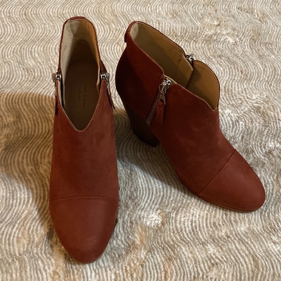 Rag & Bone Margot Boot in Rust Nubuck - Picture 11 of 13